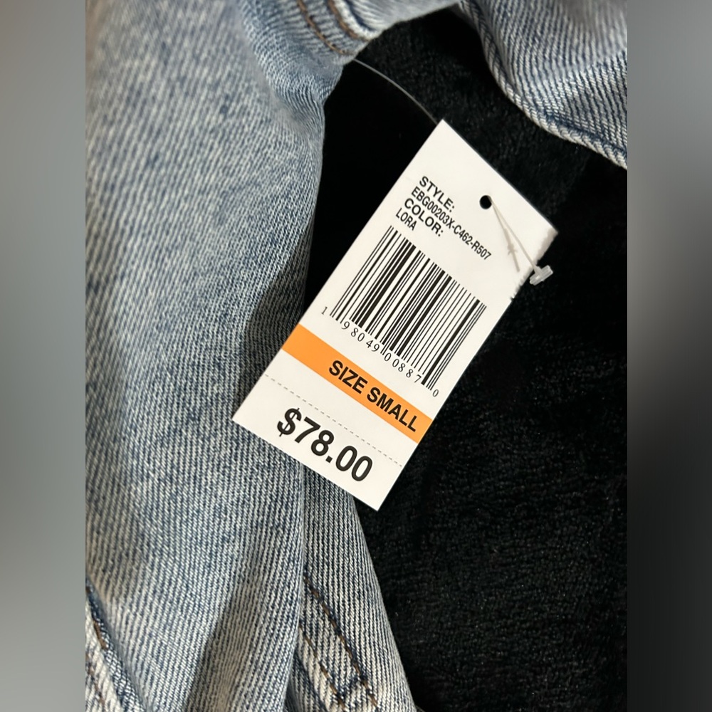 Kensie Jeans Reworked Handmade one of a kind Reconstructed DIY denim Jean jacket - Picture 8 of 9